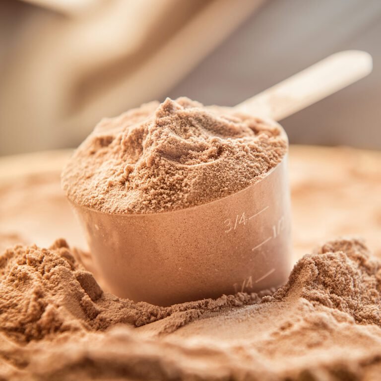 Orysolate rice protein powder in a bowl
